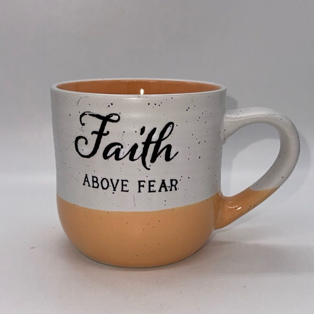 Sheffield Home Faith Above Fear Inspirational Coffee Mug Cup 12 oz